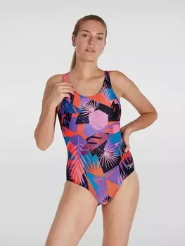 Цельный купальник Speedo ALV U-BK 1PCE AF, разноцветный