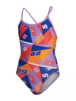 Цельный купальник Speedo GIRLS ALLOVER DIGITAL VBACK, разноцветный