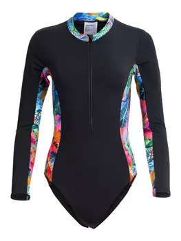 Цельный купальник Speedo LS WRAP BACK 1PC AF, черный