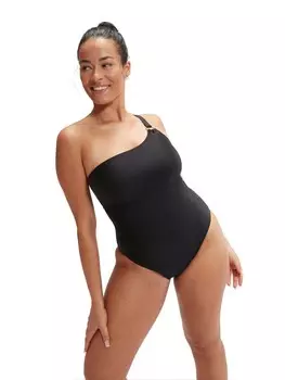 Цельный купальник Speedo WOMENS SHAPING ASYMMETRIC, черный
