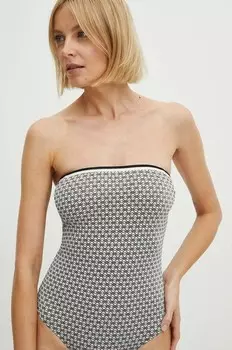 Цельный купальник United Colors of Benetton, черный