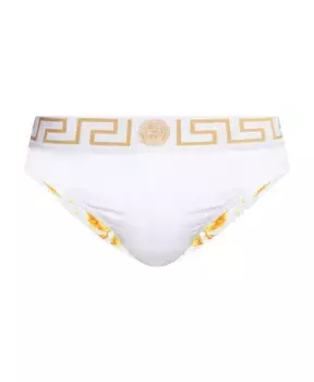 Цельный купальник Versace, белый