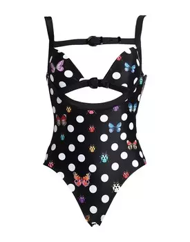 Цельный купальник Versace, черный