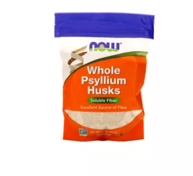 Целая шелуха подорожника NOW Foods, 454 г