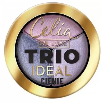 Celia, De Luxe Trio Ideal прессованные тени для век 301 4 г