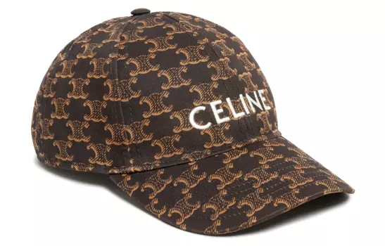CELINE Бейсболка унисекс коричневая