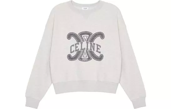 CELINE Толстовка женская белая