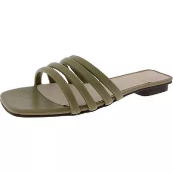 CENDI женские кожаные сандалии на плоской подошве Journee Signature, цвет sage