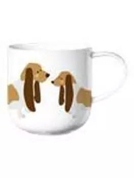 Ценный набор ASA из 4 кружек с ручкой, бассет-хаунд, белая коппа, кошки и собаки 19445014, подарок + пожертвование