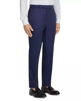 Centoventimila Брюки Slim Fit из шерсти ZEGNA, синий