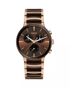 Centrix Chronograph, 41 мм RADO, коричневый