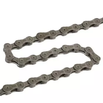 Цепь для электровелосипеда CN-E6070, 9 скоростей SHIMANO, бесцветный / желтый / серебристый