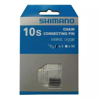 Цепная заклепка с двойным кольцом для 10-скоростных цепей - 3 шт. SHIMANO, бесцветный / серебро / серебро