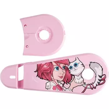 Цепной чехол для велосипеда 16" Doctogirl розовый BTWIN, пастельно-пурпурный