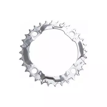 цепочка Alivio FC-M415 32T 7/8S 104 мм серебристая SHIMANO, серебристый / серебристый / темно-синий