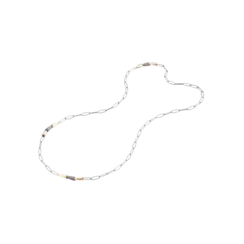 Цепочка calla из 18-каратного розового золота и титана Vhernier