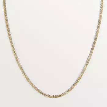 Цепочка Cartier, белое золото/розовое золото/желтое золото