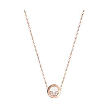 Цепочка Chopard Happy Diamonds Icons - Колье, розовое золото, бриллианты