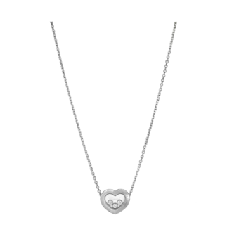 Цепочка Chopard Happy Diamonds Icons - Колье, белое золото, бриллианты