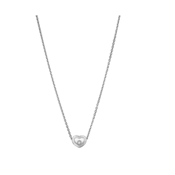 Цепочка Chopard Happy Diamonds Icons - Колье, белое золото, бриллиант