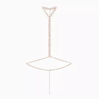 Цепочка для тела Bershka Harness With Circle, золотой
