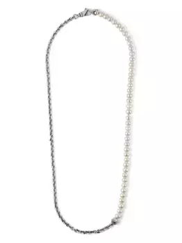 Цепочка на шею Half Pearl Emanuele Bicocchi, серебяный