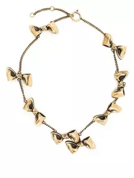 Цепочка на шею с бантом Acne Studios, золотой