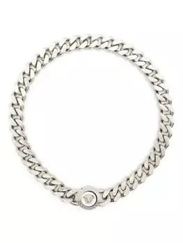 Цепочка на шею с декором Medusa Versace, серебряный