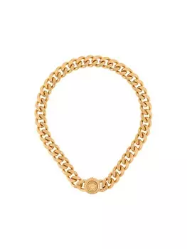 Цепочка на шею с декором Medusa Versace, металлик
