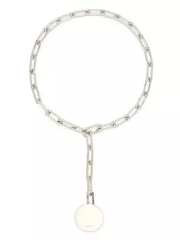 Цепочка на шею с логотипом Jil Sander, серебряный