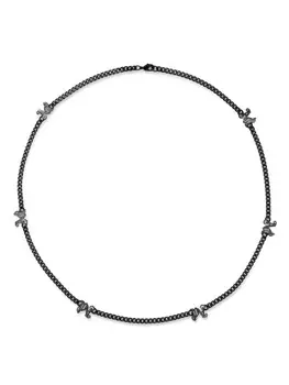 Цепочка на шею с монограммой Palm Angels, черный