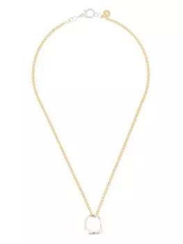 Цепочка на шею с серебряной подвеской-кольцом Annelise Michelson, золотой