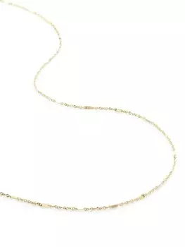 Цепочка на шею Shimmer из желтого золота Monica Vinader, золотой
