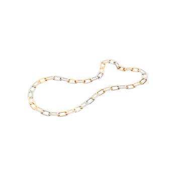 Цепочка pirouette из белого золота 18 карат и розового золота 18 карат без родиевого покрытия. Vhernier