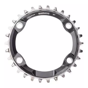 цепочка XT SM-CRM81 11S 96 мм 34T нержавеющая сталь черный/серый SHIMANO, серый / черный / серебристый