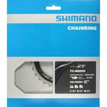 цепочка XT SM-CRM81 11S 96 мм 30T нержавеющая сталь черный/серый SHIMANO, черный / серый / серебристый