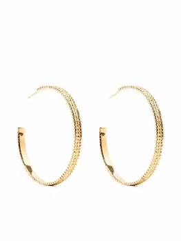 Цепочные серьги-кольца Wouters & Hendrix, золотой