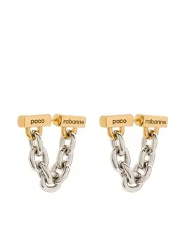 Цепочные серьги Rabanne, золотой