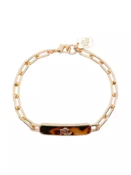 Цепочный браслет черепаховой расцветки Lauren Ralph Lauren, золотой