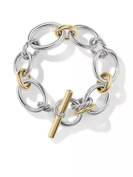 Цепочный браслет Mercer из желтого золота David Yurman, серебряный