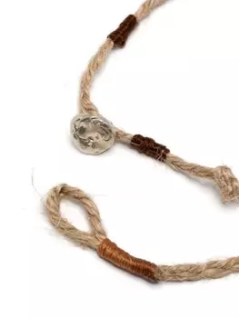 Цепочный браслет с бусинами Nick Fouquet, коричневый