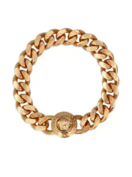 Цепочный браслет с декором Medusa VERSACE, золотой