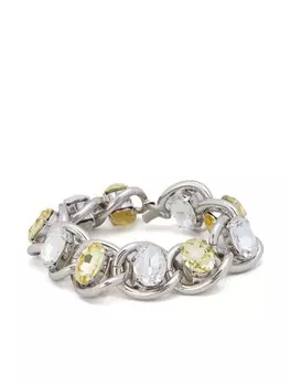 Цепочный браслет с кристаллами Marni, серебряный