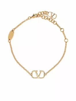Цепочный браслет с логотипом VLogo Signature Valentino Garavani, золотой
