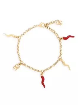 Цепочный браслет с подвеской DG Dolce & Gabbana, золотой