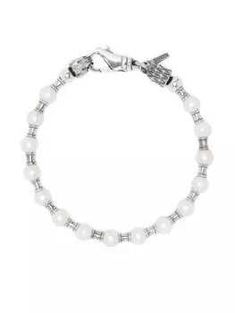 Цепочный браслет с жемчугом Emanuele Bicocchi, серебряный