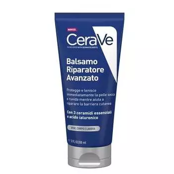 CeraVe Ultra Repair Balm для лица, тела и губ Крем для сухой, грубой и потрескавшейся кожи с 3 незаменимыми керамидами и гиалуроновой кислотой 88 мл