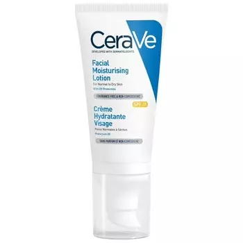 CeraVe, увлажняющий крем для лица с керамидами, SPF 25, 52 мл