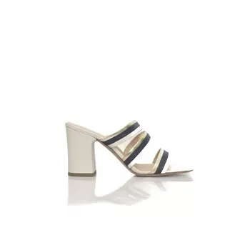 Cerruti 1881 Женские кожаные сандалии GOAT, белый