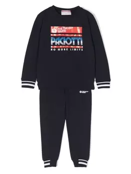 Cesare Paciotti 4Us спортивный костюм из джерси с логотипом, синий